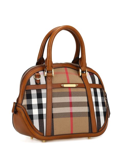 burberry small orchard sartorial house check brown|Bowling bags Burberry .